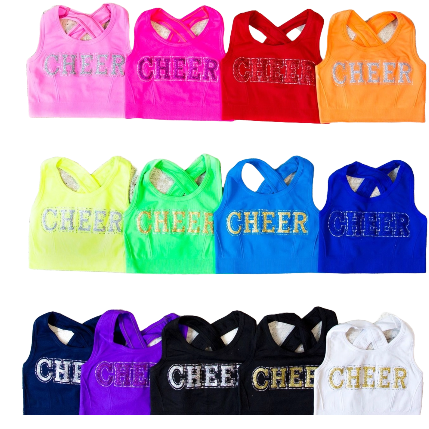 Cheer Shine Girls Sports Bra