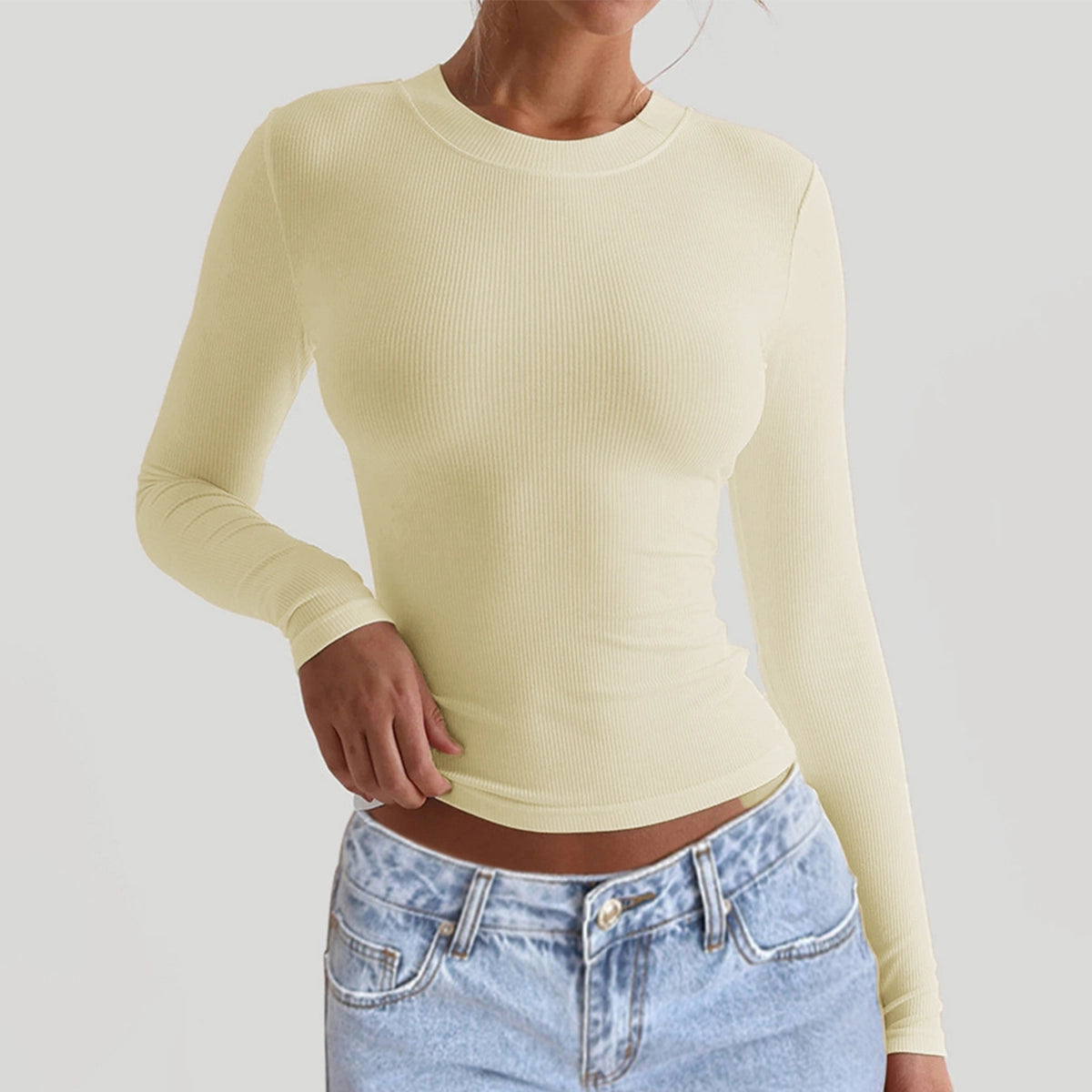 Ribbed Long Sleeve Basic